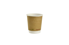 8oz Double Wall Brown Kraft Cup