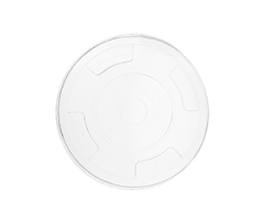 96mm PLA Flat Lid, Straw Slot