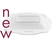 Size 3 Bagasse Gourmet Lid