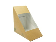 Deep Fill 75mm Kraft Sandwich Wedge