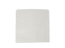 8.5x8.5in Recycled White Kraft Flat Bag