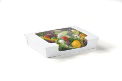 White Large Short Life Food Tray