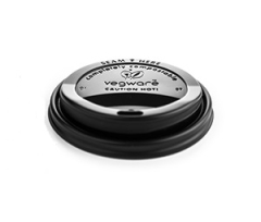 89mm CPLA Hot Cup Lid (Fits 10-20oz Cup)-Black