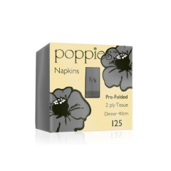 40cm 2ply 8/fold Grey Napkin