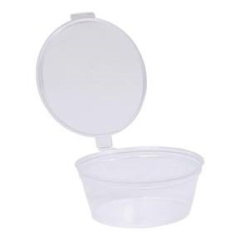 4oz Plastic Hinged Sauce Pot (microwaveable)