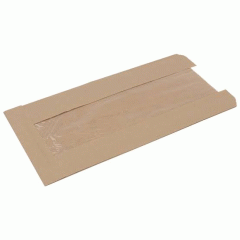 Bloomer Kraft Sandwich Bag 115mm Window 175x70x355mm