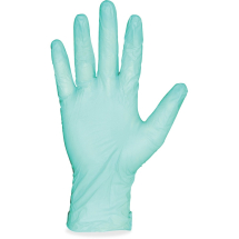 Small Green Powder Free Vinyl Gloves
