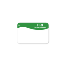Friday Dissolvable Day Label (Green)