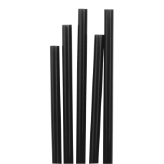 Black Bio Flexible Straw 200x6mm 250s