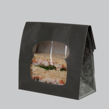 Elegance Black Laminated Sandwich Bag Elegance Black Laminated Sandwich Bag