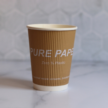 8oz inchPure Paper Cup - Zero% Plastic or Pla Linerinch Kraft Cup