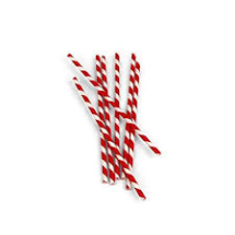 8mm Candy Red Smoothie Paper Straw (20x250)