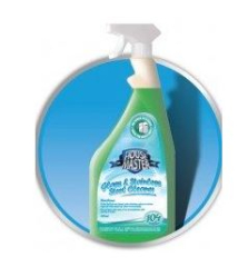 KM Stainless Steel Cleaner/ Polish 6 x 480ml