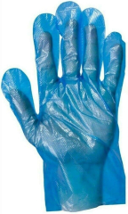 Large Blue Poly Gloves