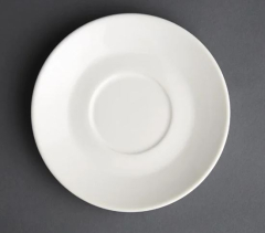 Cappucinno Saucers White 158mm x 12