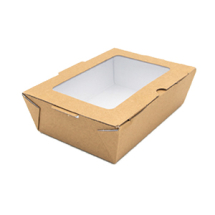 Large Food to Go Box (with window) 185x125x60mm