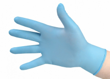Large Powder Free Blue Nitrile Gloves(1x100)