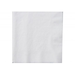 2ply White Cocktail Napkins 25cm