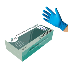 aGD Extra Large Blue P/Free Nitrile Gloves 1x100