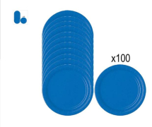 23cm Royal Blue Plates x100 Non Returnable