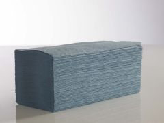 1ply Blue Z/fold handtowels 250x210mm