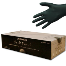 Medium Black Pearl Nitrile Gloves
