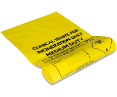 381x711x990 YELLOW CLINICAL W/SACK 12KG NON BULK TRANSPORT