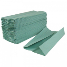 1 Ply Green C-Fold Hand Towels