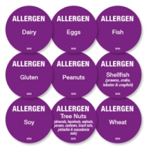 Circle Allergen Label - Nuts