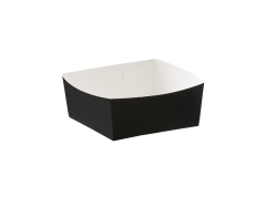 Black Square Burger Tray 4Inch