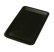 Black Plastic Tip Tray - Plain Black Plastic Tip Tray - Plain