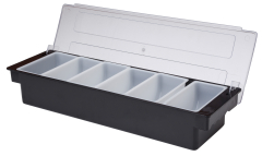 6 Compartment Plastic Condiment Holder