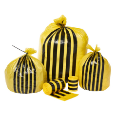 Yellow MDPE Tiger Sack - 12kg 381mm x 711mm x 990mm