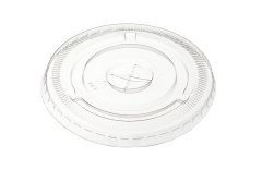 7oz Flat Lid with Straw Slot