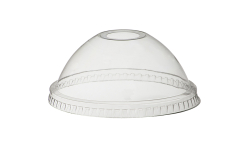 9oz Clear Domed Lid With Hole