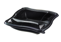 750ml Black Wave Salad Container