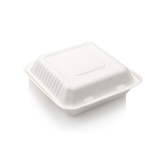 9x8Inch Bagasse Lunch Box