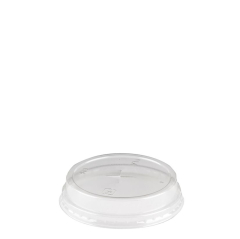 Raised Flat Straw Slot Lid for 9oz PLA