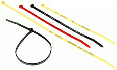 Numbered Yellow Clinical Waste Ties