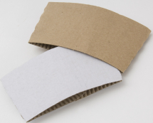  Brown Plain Cup Sleeve for 12/16oz Cups