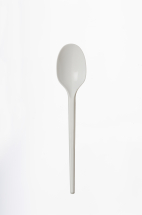 Go-Pak Economy White Plastic Dessert Spoons