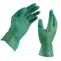Medium Green Vinyl Gloves