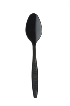 Go-Pak Heavy Weight Black Plastic Dessert Spoon Go-Pak Heavy Weight Black Plastic Dessert Spoon
