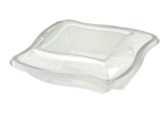 375ml Hinged Wave Salad Container