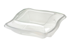 500ml Hinged Wave Salad Container