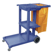 Blue Janitorial Trolley