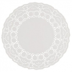 White Round Doyley 3.5Inch