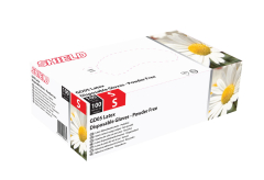 Medium Clear Powder Free Latex Gloves