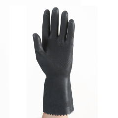 Large Black Heavy Duty Rubber Gloves