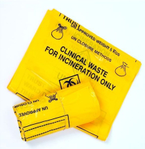 Heavy Duty Yellow Clinical Waste Sack 14x22x25inch